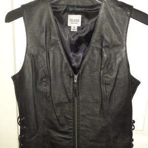 Wilsons Maxima Genuine Leather Women's Biker Vest